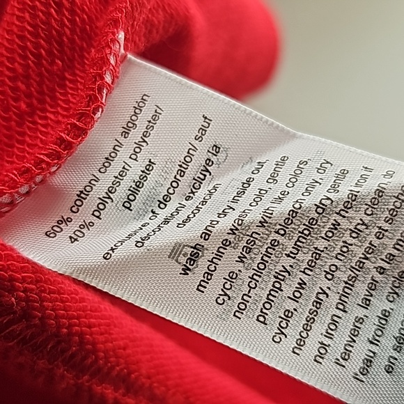 🔴 TOMMY JEANS Crop Sweater - Red - XL (NEW) - Picture 5 of 7